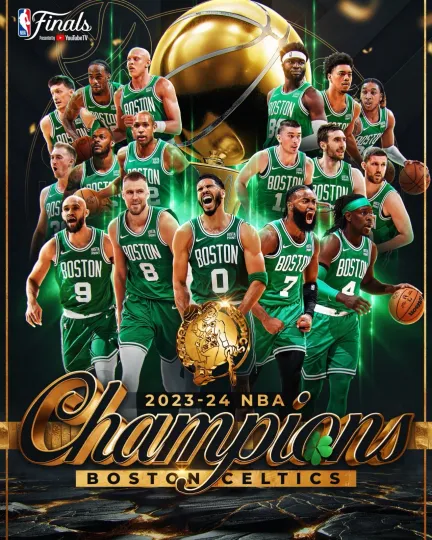 NBA BOSTON CELTICS BASKETBALL CHAMPION TEAM POSTER, BARGAIN,1,LEGENDS 2