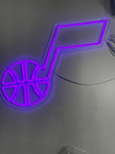 Discover New In Box  Jazz, Basketball Led Neon Sign, Great For NBA Fans, Gift, Man Cave