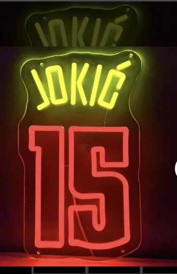 Discover JOKIĆ LED Neon Sign NBA Basketball Theme