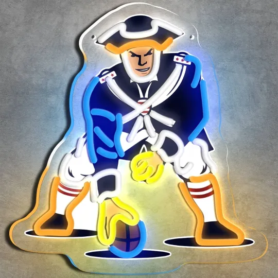 PATRIOTS SUPER BOWL🏈football Neon/LED Sign-Great 4 Home/Bar/Mancave/Dorm/KIDS