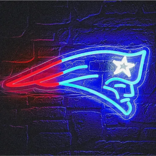 🏈PATRIOTS SUPER BOWL LOGO football Neon/LED Sign-Great 4 Home/Bar/Mancave/Dorm/KIDS