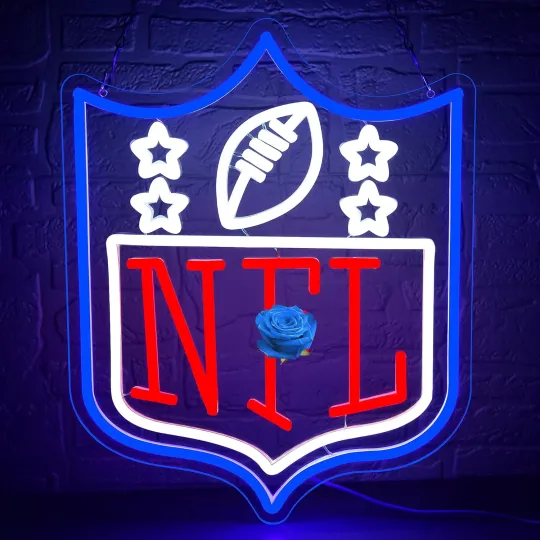 Discover Football Neon Sign for Wall Decor Football Led Neon Light for Man Cave or Garage