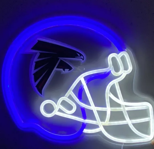 Discover Atlanta Falcons Neon Sign, Cool Dimmable Light Up Football Team Helmet football
