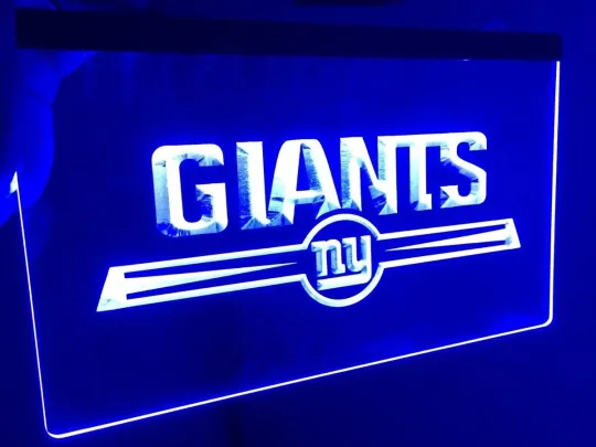 Discover NEW YORK GIANTS football LED NEON LIGHT SIGN FOOTBALL MAN CAVE HOME WALL ART DÉCOR