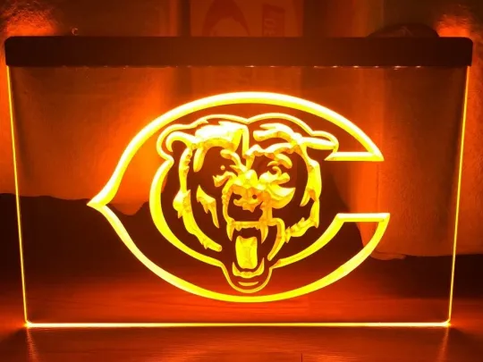 Discover CHICAGO BEARS football LED NEON LIGHT SIGN FOOTBALL MAN CAVE HOME ROOM WALL ART DÉCOR