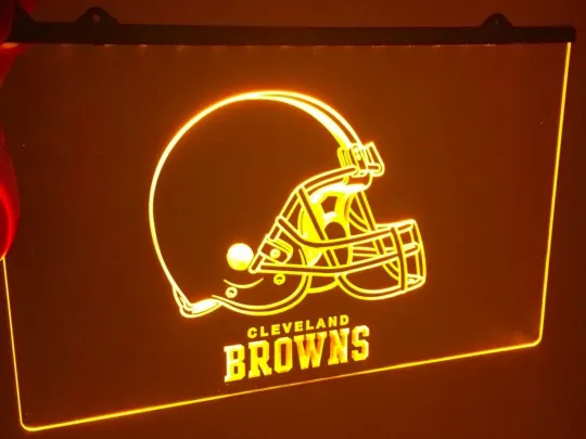 Discover football CLEVELAND BROWNS LED NEON LIGHT SIGN FOOTBALL MAN CAVE HOME WALL ART DÉCOR