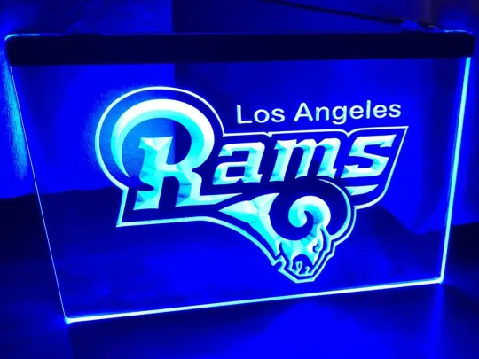 Discover football LOS ANGELES RAMS LED NEON LIGHT SIGN FOOTBALL MAN CAVE HOME WALL ART DÉCOR