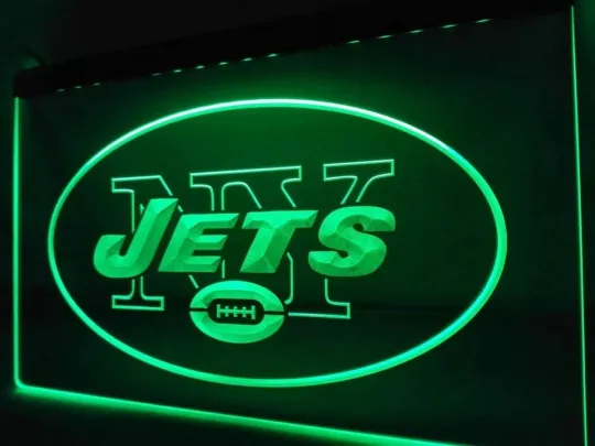 Discover NEW YORK JETTS football LED NEON LIGHT SIGN FOOTBALL MAN CAVE HOME BAR WALL ART DÉCOR