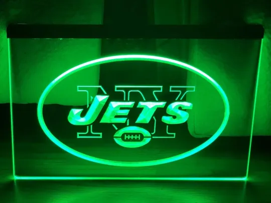 Discover NEW YORK JETTS football LED NEON LIGHT SIGN FOOTBALL MAN CAVE HOME BAR WALL ART DÉCOR