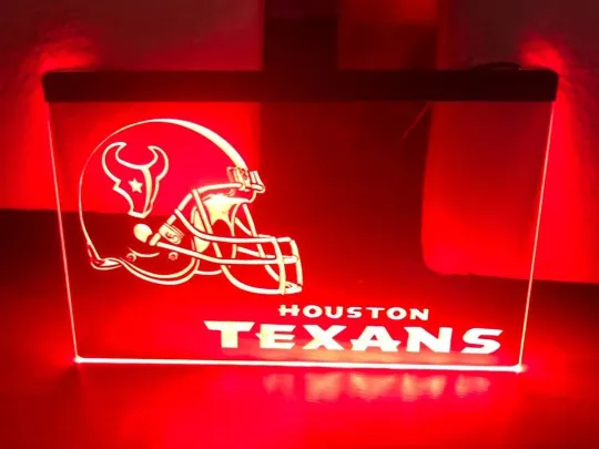 Discover HOUSTON TEXANS football LED NEON LIGHT SIGN FOOTBALL MAN CAVE HOME BAR WALL ART DÉCOR
