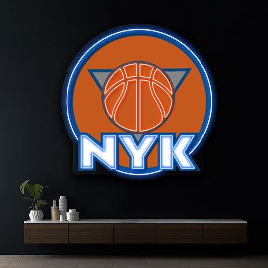 Discover NBA Team Logo Neon LED Wall Decor  UV Printed Acrylic Sports Art