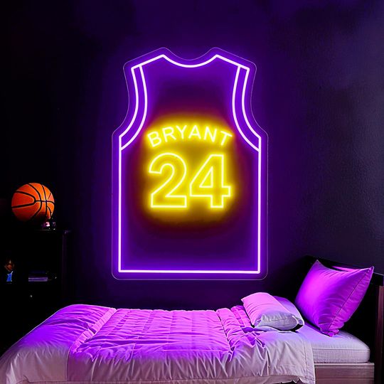 Discover Custom Basketball Jersey Neon Sign Wall Decor, Led Name Sign Room Decors, Basketball Gifts, Dorm Room Decor, Personalized Christmas Gifts