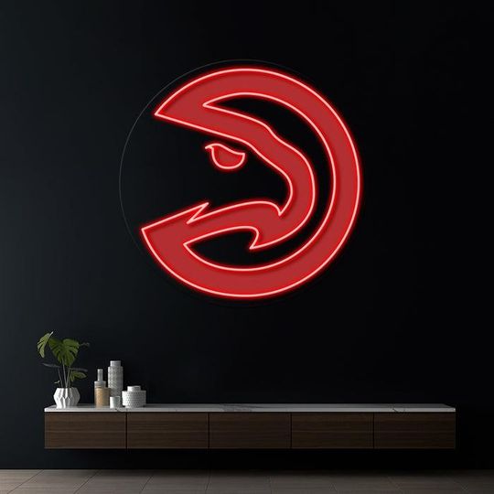 Discover NBA Team Logo Neon LED Sign  UV Printed Acrylic Wall Decor