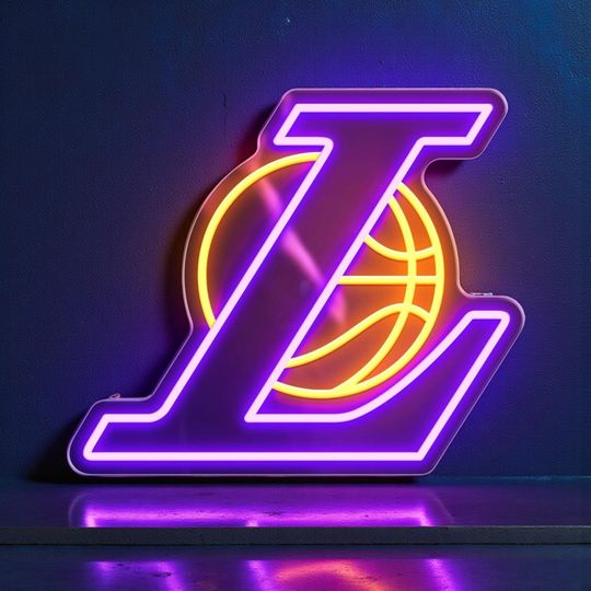 Discover Lakers LED Light Sign, Custom Bar Decor, Basketball Neon Wall Art, Sports Fan Gift,
