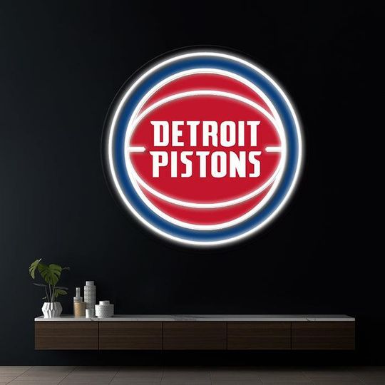 Discover NBA Team Logo Neon LED Sign  UV Printed Acrylic Wall Decor