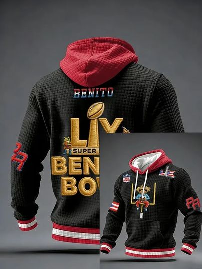 Men'S Puerto Rico Print Hoodie