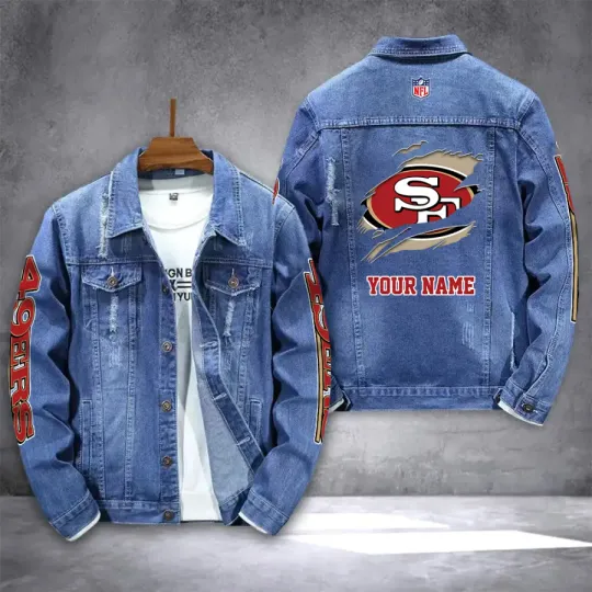 San Francisco 49erss Personalized New Denim Jacket