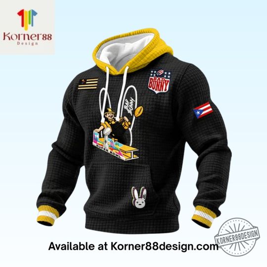 Bad Bunny 2026 Super Bowl Waffle Hoodie