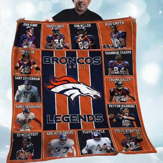 Broncos Legends Fleece Blanket