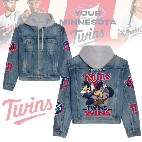 Minnesota Twinss Premium Hooded Denim Jacket New Collection AZBTHDJ000588
