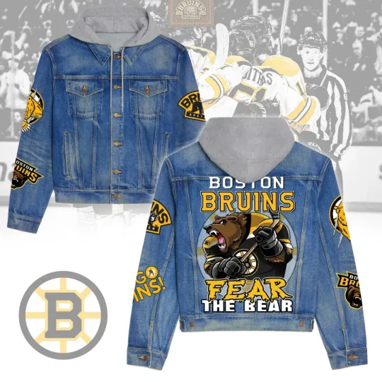 Discover Boston B.ruinss Premium Hooded Denim Jacket New Collection AZBTHDJ000263