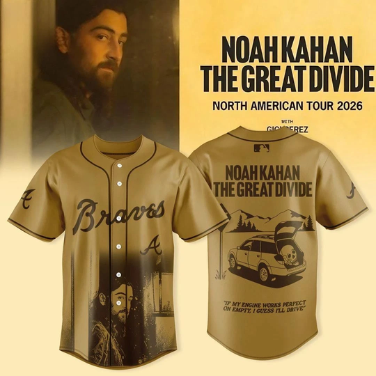 Braves x Noah The Great Divide Tour 2026 Baseball Jersey