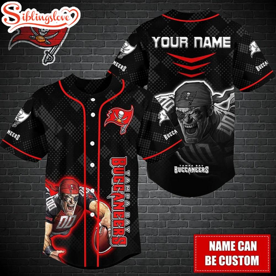 Custom Name football Tampa Bay Buccaneers Mascot Baseball Jersey