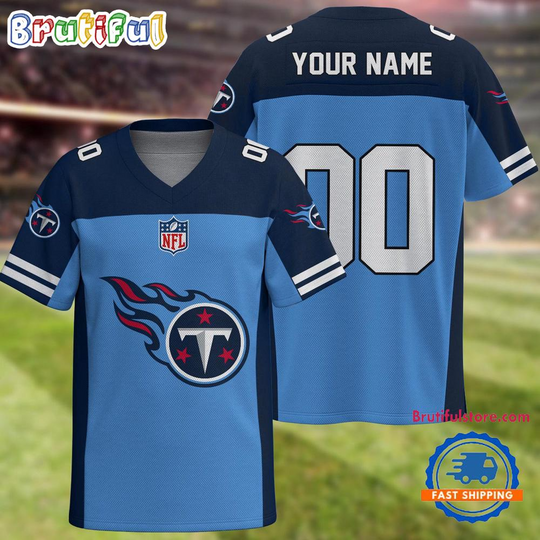 Discover football Tennessee Titans Team New Season Personalized Football Jersey