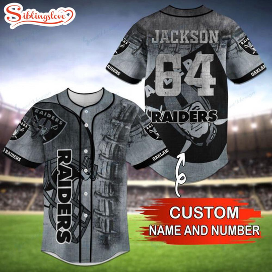 Custom Name And Number football Team Las Vegas Raider Baseball Jersey Shirt