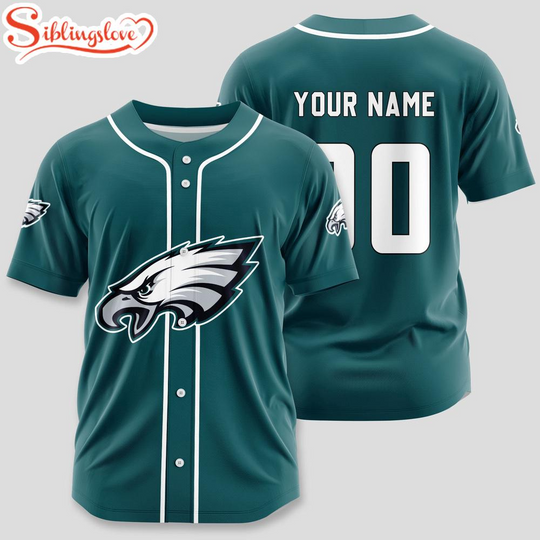 Custom Name And Number Philadelphia Eagles football Sport Baseball Jersey