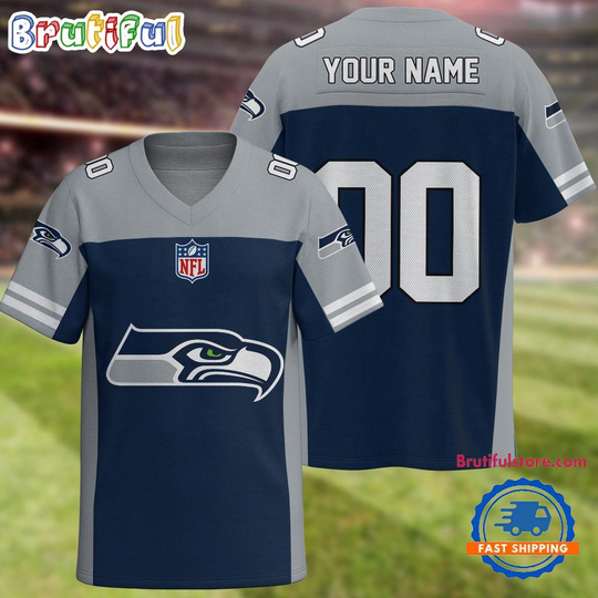 Discover football Seattle Seahawks Team New Season Personalized Football Jersey