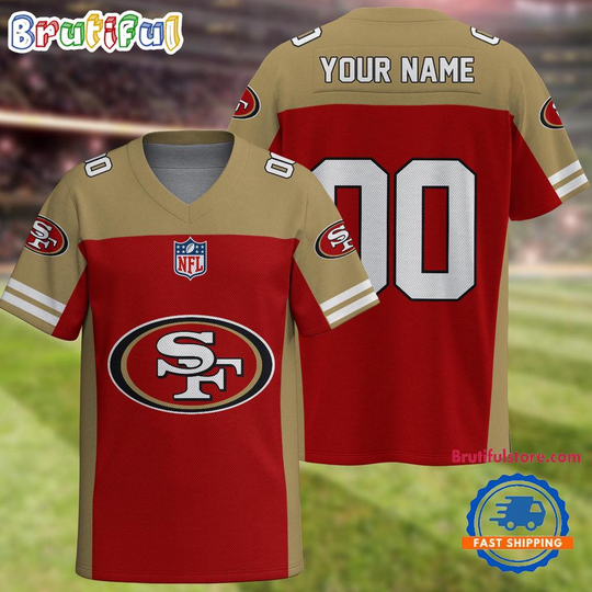 football San Francisco 49ers Team New Season Personalized Football Jersey