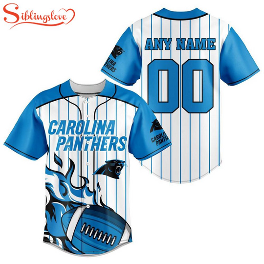 Discover Custom Name And Number Carolina Panthers football Football Baseball Jersey