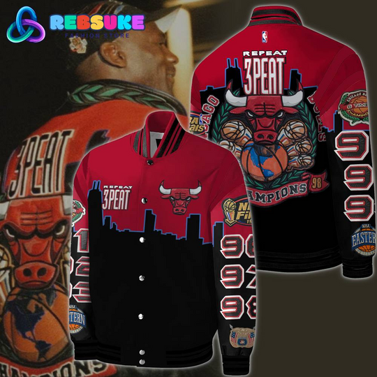 Michael Jordan Chicago Bulls NBA Baseball Jacket