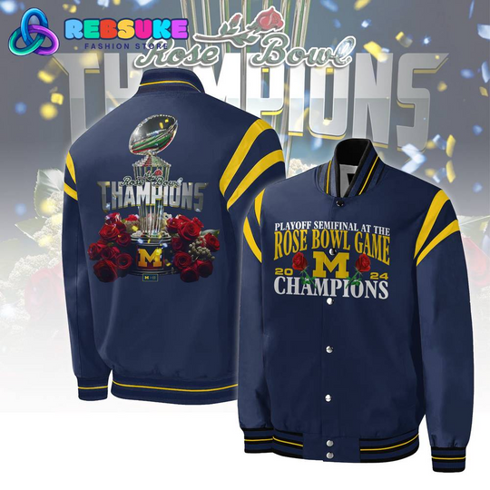 Michigan Wolverines Rose Bowl Champions Baseball Jacket