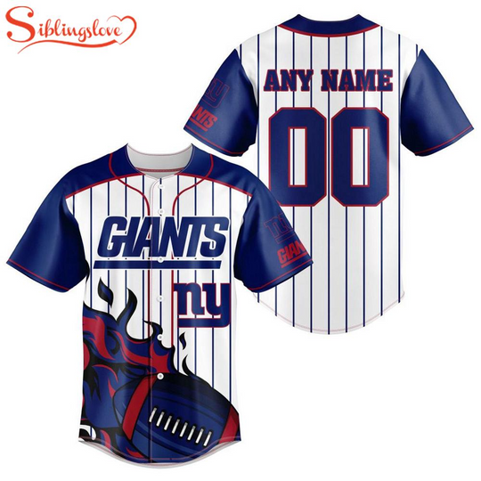 Custom Name And Number New York Giants football Football Baseball Jersey