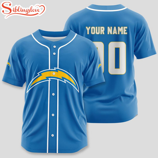 Discover Custom Name And Number Los Angeles Chargers football Sport Baseball Jersey