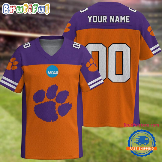 Discover NCAA Clemson Tigers Sport Team New Season Personalized Football Jersey