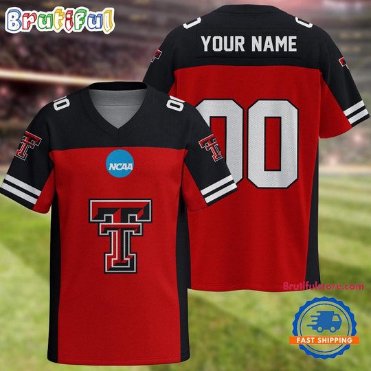 NCAA Texas Tech Red Raiders Sport Team New Season Personalized Football Jersey