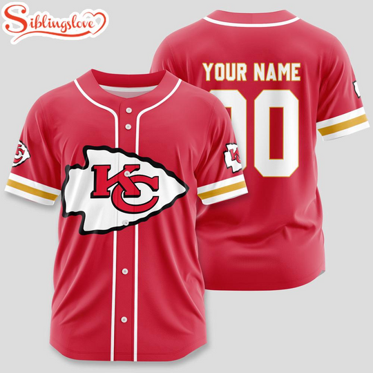 Custom Name And Number Kansas City Chiefs football Sport Baseball Jersey