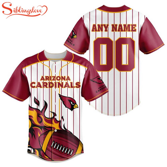 Discover Custom Name And Number Arizonna Cardinals football Football Baseball Jersey