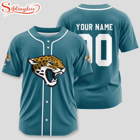 Custom Name And Number Jacksonville Jaguars football Sport Baseball Jersey