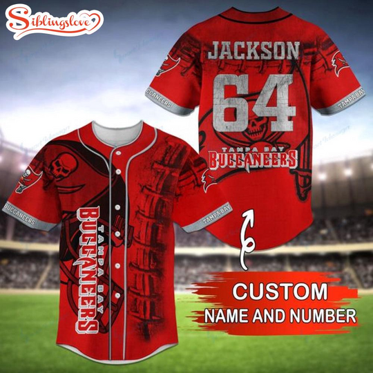Custom Name And Number football Team Tampa Bay Buccaneers Baseball Jersey Shirt