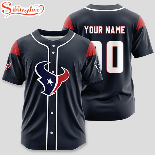 Custom Name And Number Houston Texans football Sport Baseball Jersey