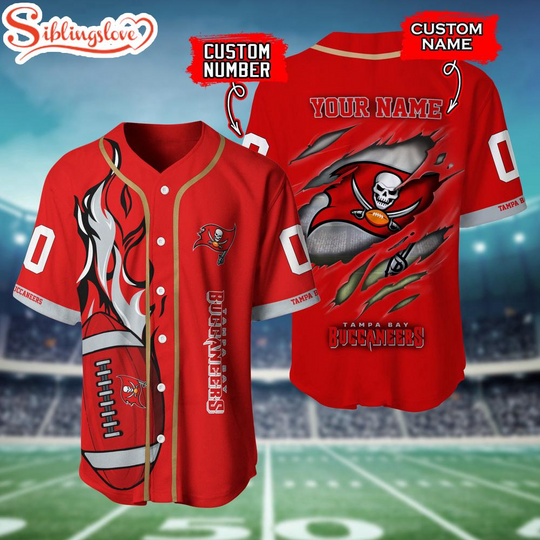 Custom Name And Number Tampa Bay Buccaneers football Baseball Jersey Shirt