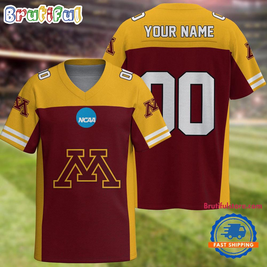 Discover NCAA Minnesota Golden Gophers Sport Team New Season Personalized Football Jersey