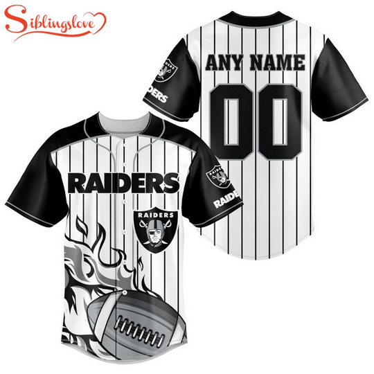 Discover Custom Name And Number Las Vegas Raiders football Football Baseball Jersey