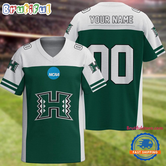 Discover NCAA Hawaii Rainbow Warriors Sport Team New Season Personalized Football Jersey