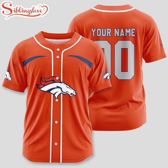 Custom Name And Number Denver Broncos football Sport Baseball Jersey