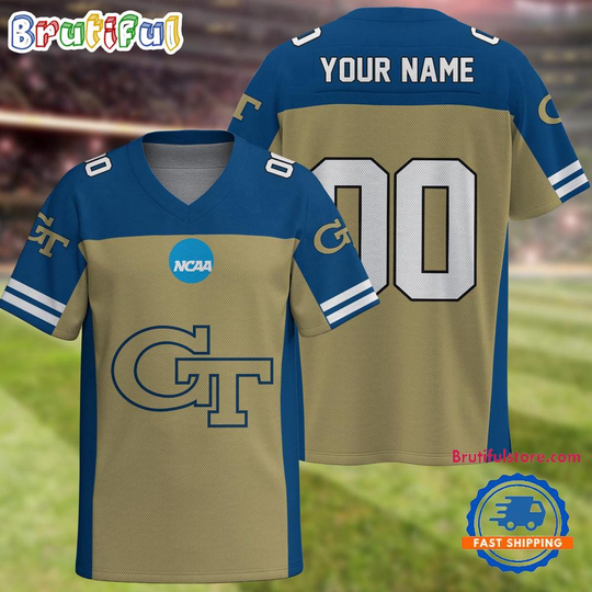 Discover NCAA Georgia Tech Yellow Jackets Sport Team New Season Personalized Football Jersey